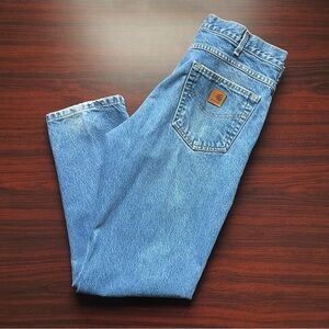 Vintage Carhartt Jeans Mens 34x30 Relaxed Fit Blue Denim Cotton